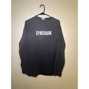 Gymshark Mens Shirt Long Sleeve  White Crewneck‎ Gym Workout Run Walking S
